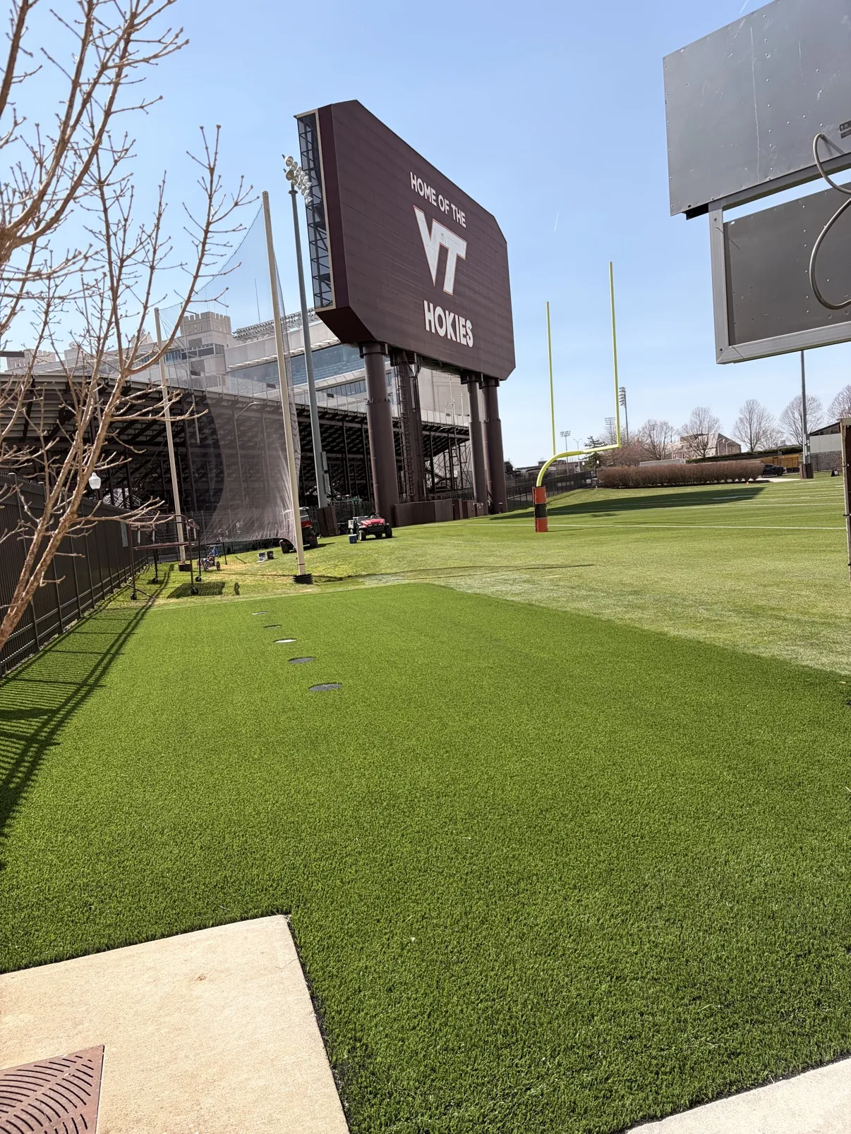 Indoor sports turf training facility